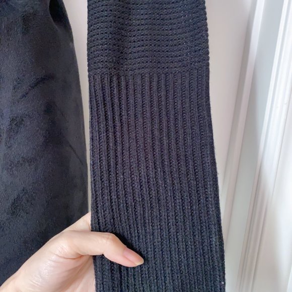 NWT! New Le Chateau Faux Fur Lapel Cardigan Shearling Jacket Coat - Picture 2 of 7